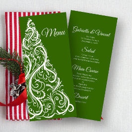 Menu Groene kerstboom Winter Weddenschap