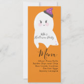 Menu Halloween Ghost Costume Party (Voorkant)