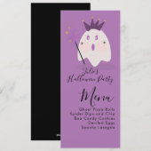 Menu Halloween Ghost Cute Ghoul Costume Party (Voorkant / Achterkant)