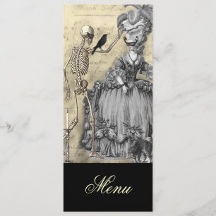 Menu Halloween Masquerade Ball