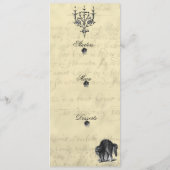 Menu Halloween Masquerade Ball (Achterkant)