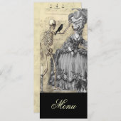 Menu Halloween Masquerade Ball (Voorkant / Achterkant)