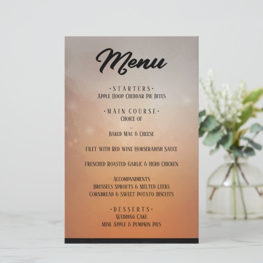 Menu Halloween Ravens Matching (Staand voorkant)