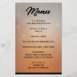 Menu Halloween Ravens Matching