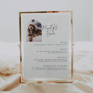 Menu Handtekening Drink Pet Bar Poster