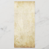 Menu Hanging Heart Tree Vintage Weddenschap (Achterkant)