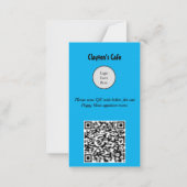 menu Happy Hour van het restaurant met QR-code (Achterkant)