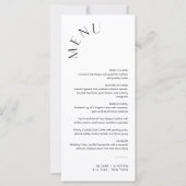 Menu HARLOW Minimalist Weddenschap 4x9 (Voorkant)