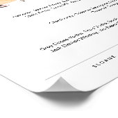 Menu HARLOW Wedding Bar, Signature Drink Sign Poster (Hoek)