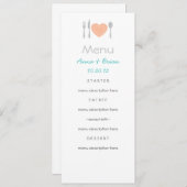 Menu hart kaart (Voorkant / Achterkant)