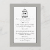 Menu  hartslag bruiloft (Voorkant)