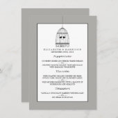 Menu  hartslag bruiloft (Voorkant / Achterkant)