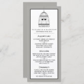 Menu hartslag bruiloft (Voorkant / Achterkant)