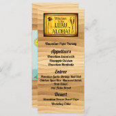 Menu Hawaiian Luau Wedding Flat (Voorkant / Achterkant)