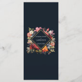 Menu heeft een prachtige  bloemenstijl (Achterkant)