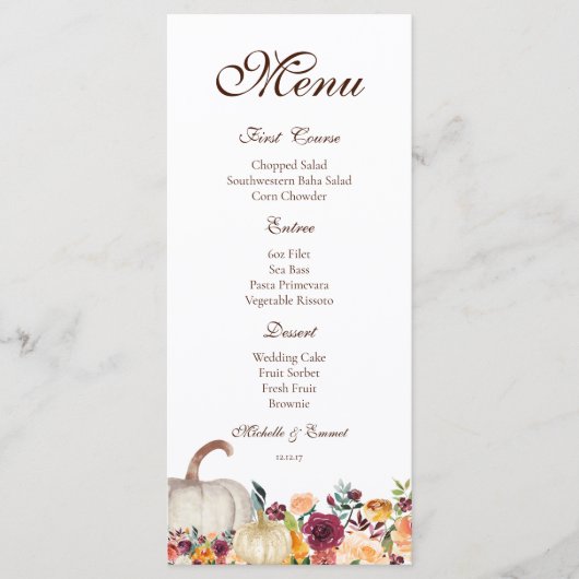 Menu herfst, Menu Thanksgiving, Menu Friendsgiving (Voorkant)