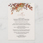 Menu HERFST Script Seizoensgebonden huwelijk (Voorkant)