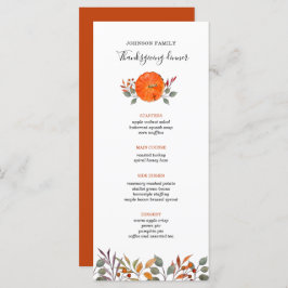 menu herfst-Thanksgiving pompoen