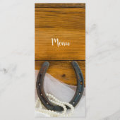 Menu hoefijzer en Parelland Western huwelijk (Voorkant)