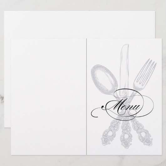 Menu-Hoesje (Voorkant / Achterkant)