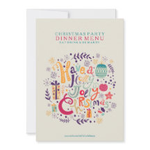 Menu Holly Jolly Kerstmis