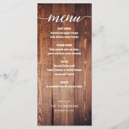 Menu Hout Rustisch Thankgiving
