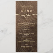 Menu Hout Wedding (Voorkant)