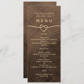 Menu Hout Wedding (Voorkant / Achterkant)