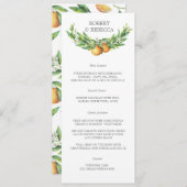 Menu Huisvesting L'Orangerie (Voorkant / Achterkant)