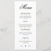 Menu (huwelijk) (Voorkant)