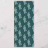 Menu Huwelijk Eucalyptus Moderne Receptie Groen (Achterkant)