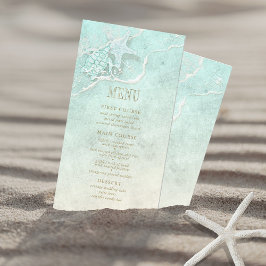 Menu ID837 van het zee Foam Beach Wedding