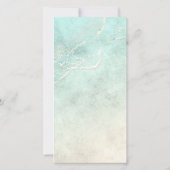 Menu ID837 van het zee Foam Beach Wedding (Achterkant)