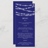 Menu Indigo Twinkle Lights (Voorkant / Achterkant)