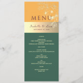 Menu Jewel Tones Wedding (Voorkant)