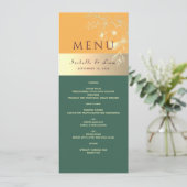 Menu Jewel Tones Wedding (Staand voorkant)