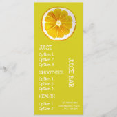 Menu Juice health drinken (Voorkant)
