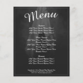 Menu kaart begrafenismaal Into the light (Achterkant)