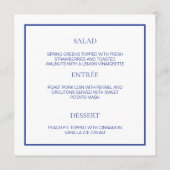 MENU KAART BLAUW EN WIT RAND (Achterkant)