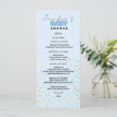 Menu kaart Blauwe Olifant (Staand voorkant)