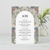 Menu Kaart Bourgogne Art Nouveau Mucha (Staand voorkant)