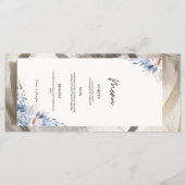 Menu kaart bruiloft Flat Food Menu (Achterkant)