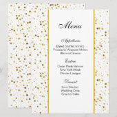 Menu Kaart-Golden Stars (Voorkant / Achterkant)