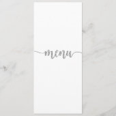 Menu Kaart, Huwelijksmenu, Diner, Lunch (Achterkant)