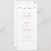 Menu Kaart, Huwelijksmenu, Diner, Lunch (Voorkant / Achterkant)