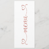 Menu Kaart, Huwelijksmenu, Diner, Lunch (Achterkant)