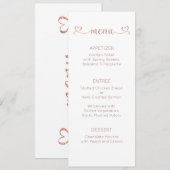 Menu Kaart, Huwelijksmenu, Diner, Lunch (Voorkant / Achterkant)