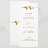 Menu Kaart, Huwelijksmenu, Diner, Lunch (Voorkant / Achterkant)