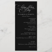 Menu-Kaart | Huwelijksrepetitie Diner Menu (Voorkant)