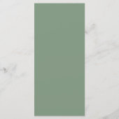 Menu-Kaart | Huwelijksrepetitie Diner Menu (Achterkant)